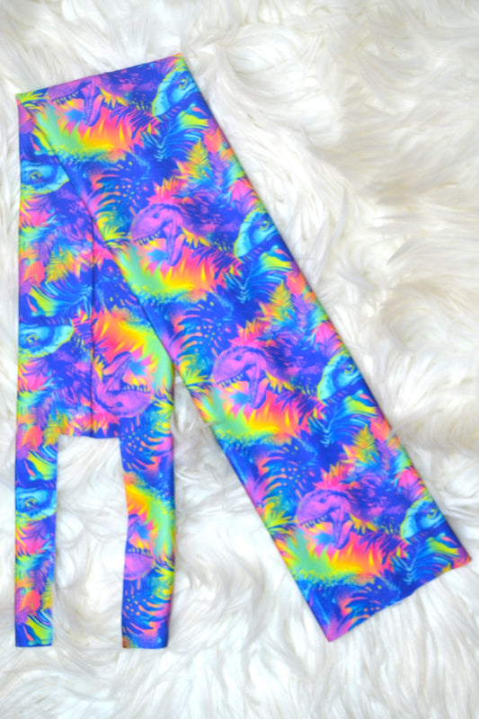 Neon Dinosaurs Tail Bag