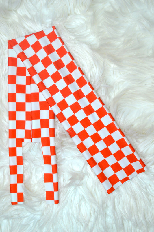 Red White Checker Tail Bag