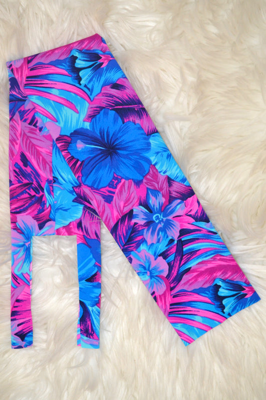 Neon Pink Blue Hawaiian Tail Bag