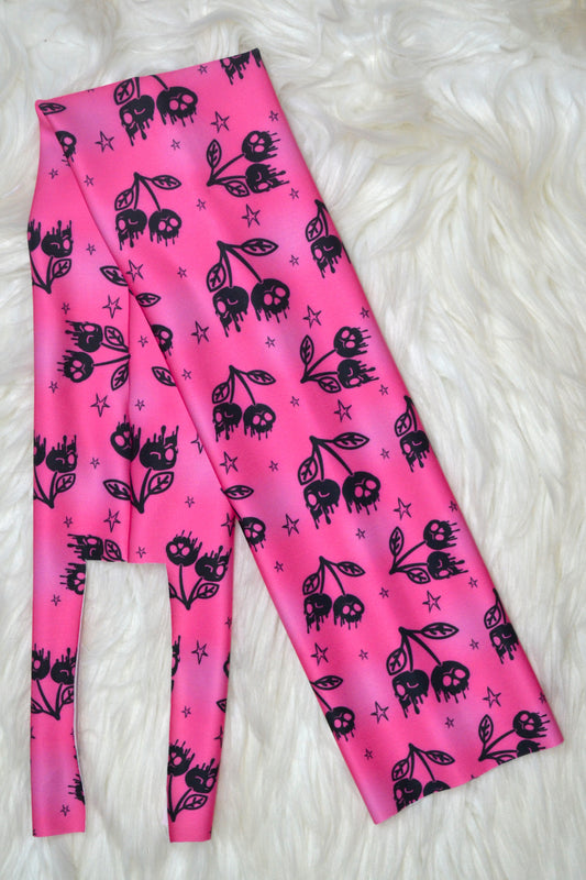 Pink Skull Cherry Tail Bag