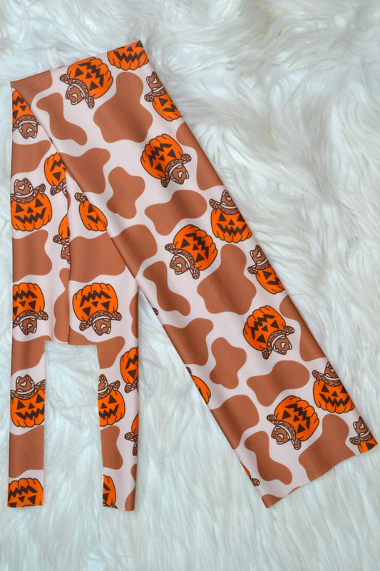 Large Cow & Pumpkins Tail Bag