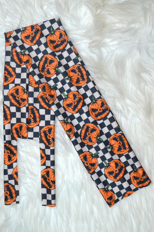 Pumpkin Checker Tail Bag