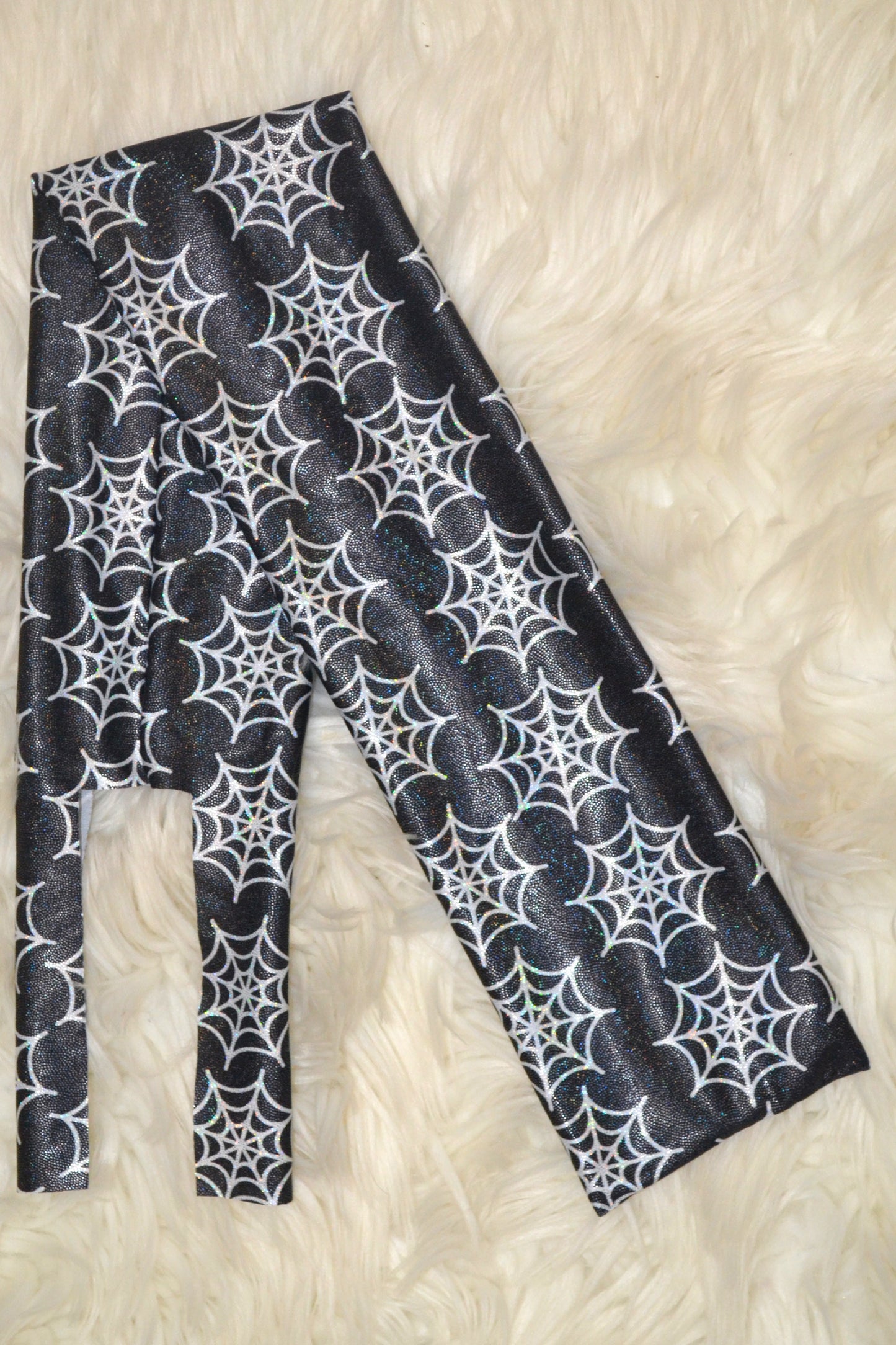Black Spiderweb Holographic Tail Bag