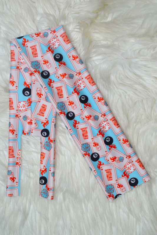 Blue Lucky You Cards Tail Bag