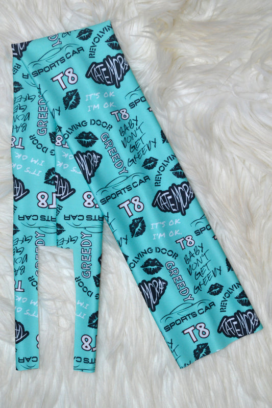 Teal Greedy Tail Bag