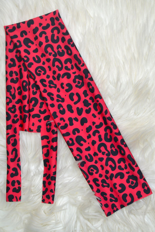 Red Cheetah Tail Bag