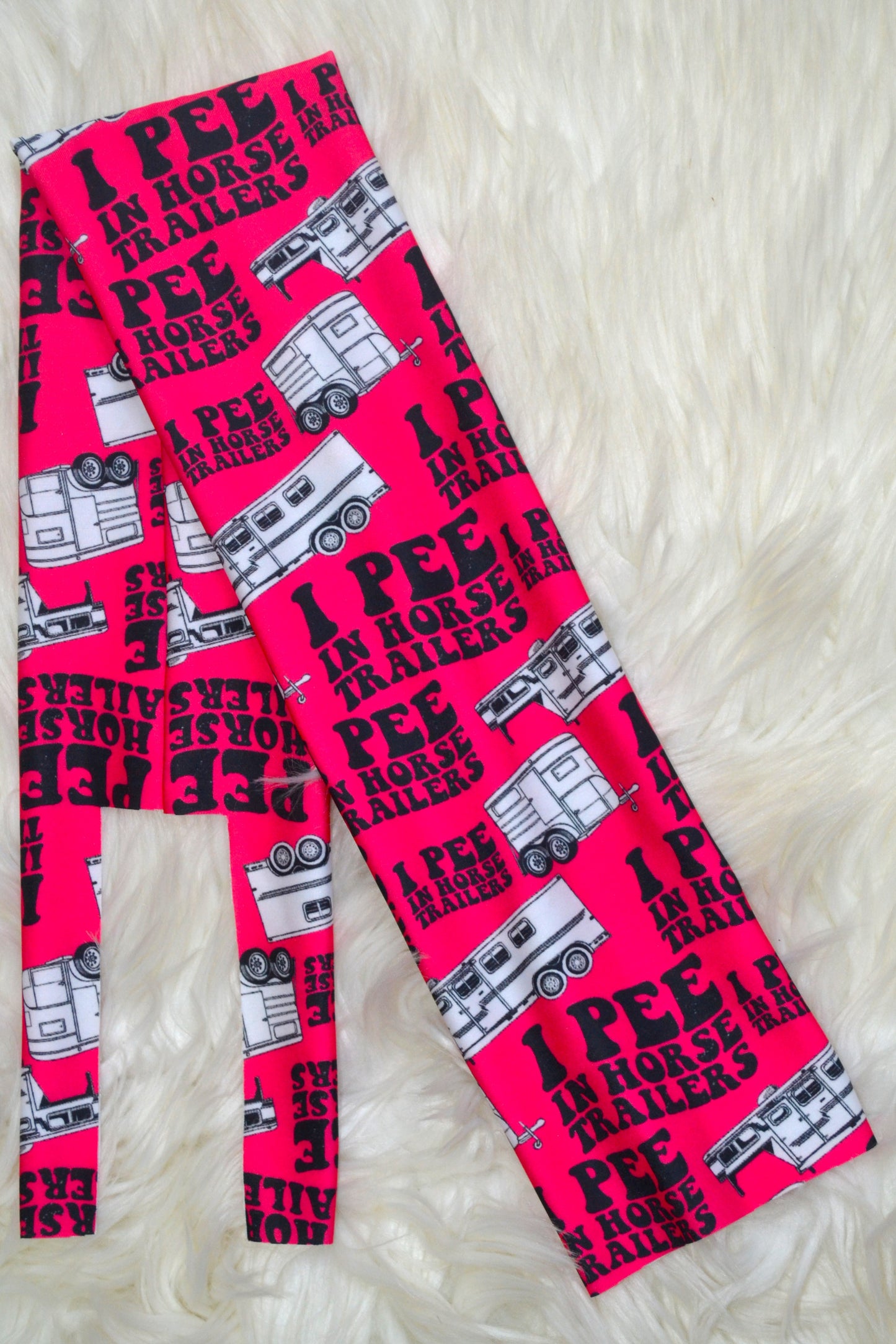 I Pee in Horse Trailers Tail Bag