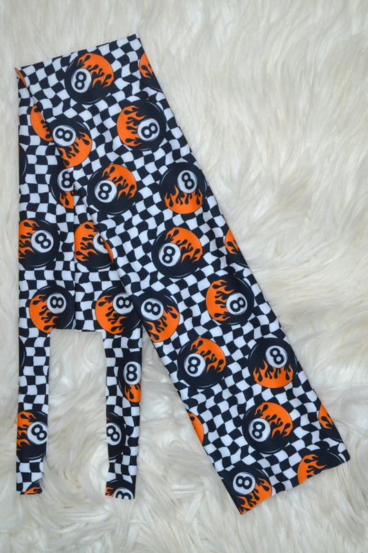 8 Ball Fire Check Tail Bag