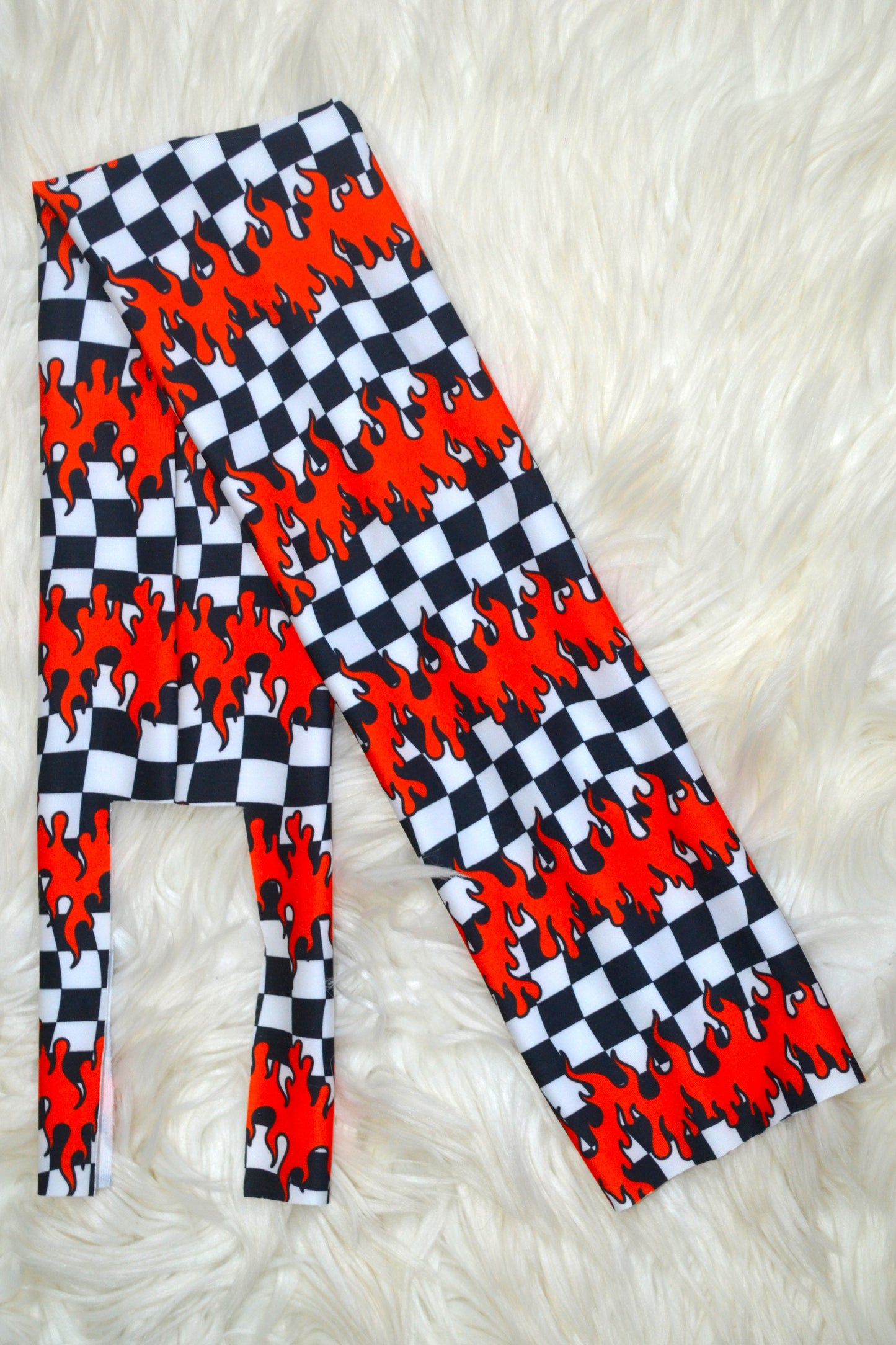 Red Fire Check Tail Bag