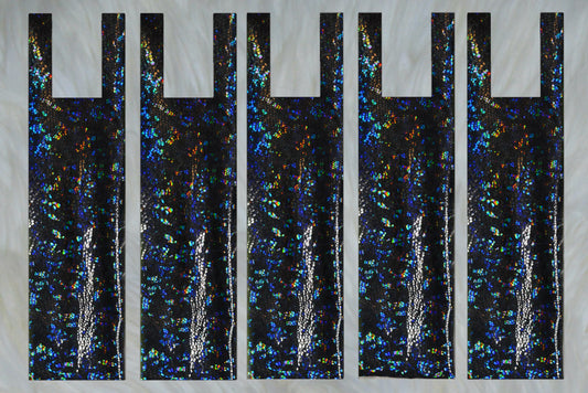 Black Holographic Mane Bags Set of 5 or 6