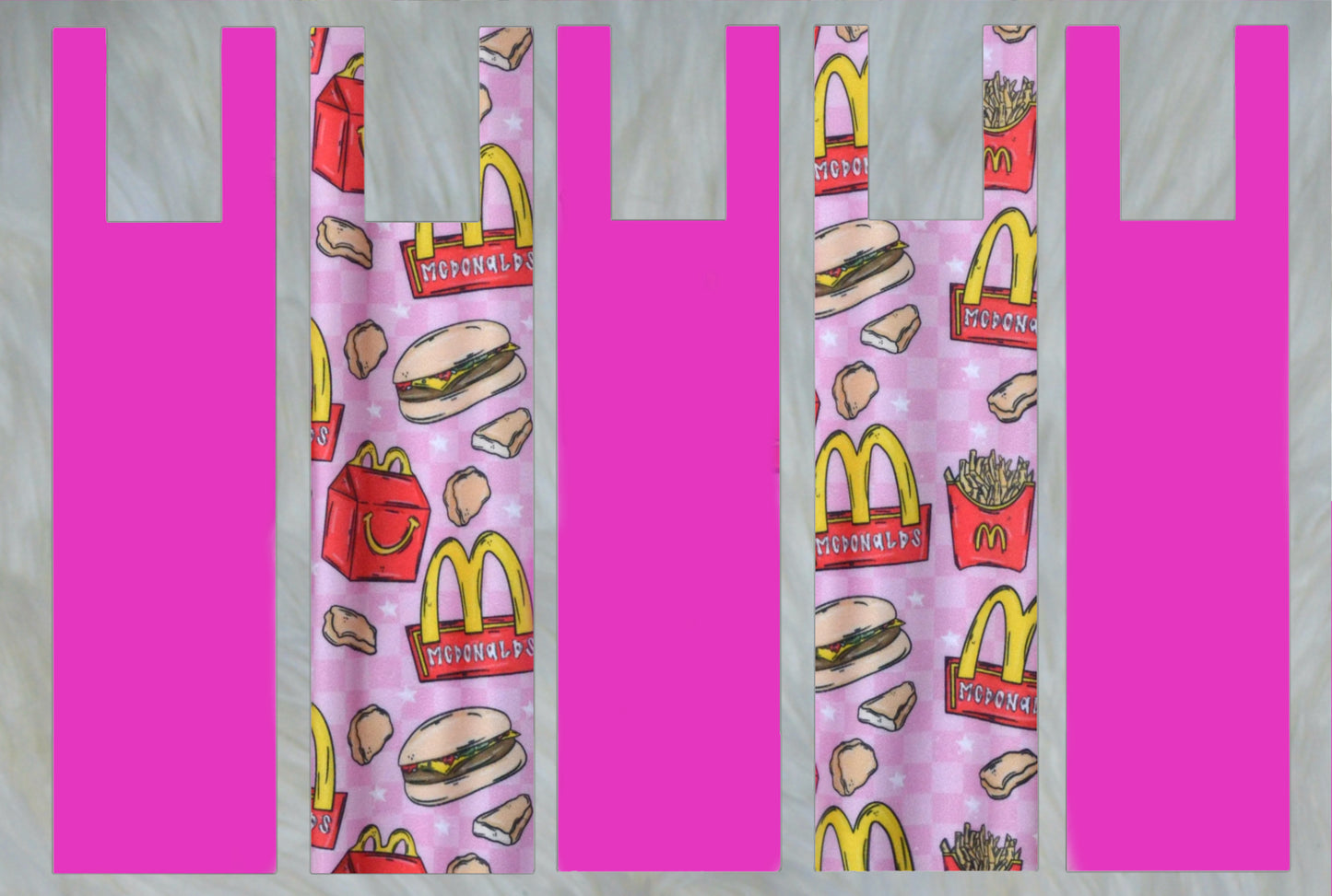 Happy X Solid Hot Pink Mane Bags Set of 5