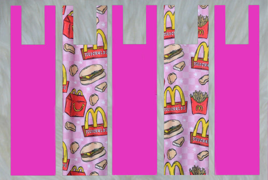 Happy X Solid Hot Pink Mane Bags Set of 5