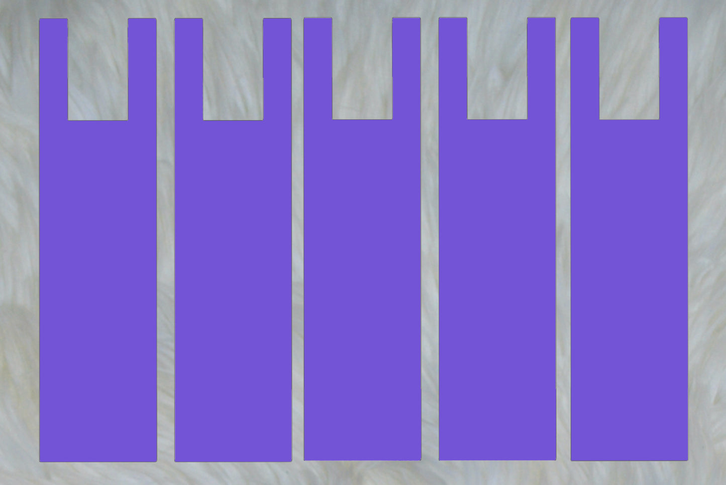 Solid Dark Purple Mane Bags Set of 5 or 6