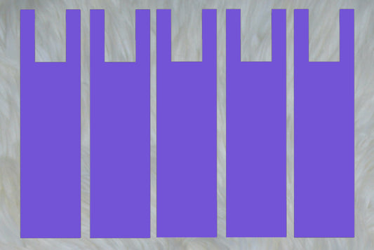 Solid Dark Purple Mane Bags Set of 5 or 6