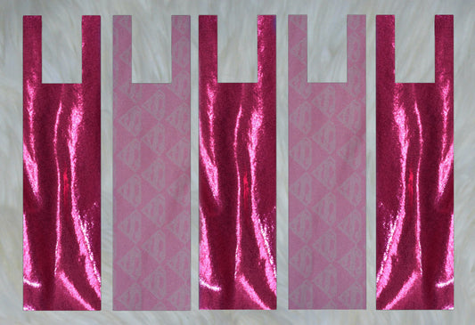 Super X Hot Pink Sparkle Shimmer Mane Bags Set of 5