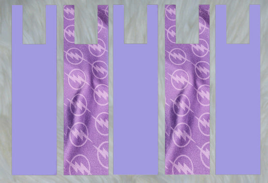 Purple X Solid Lilac Mane Bags Set of 5