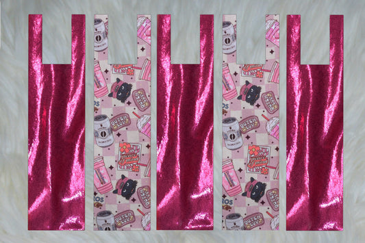 Pink Dutch X Hot Pink Sparkle Shimmer Mane Bags Set of 5