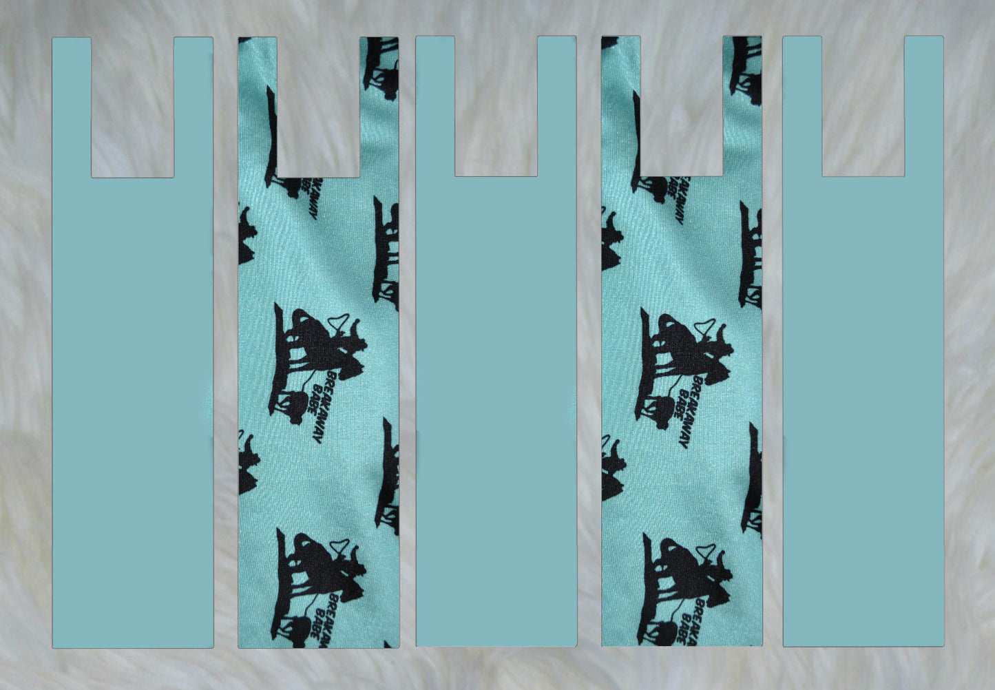 Breakaway Babe X Solid Mint Teal Mane Bags Set of 5