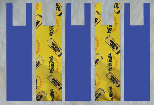 Yellow Sideways X Solid Royal Blue Mane Bags Set of 5