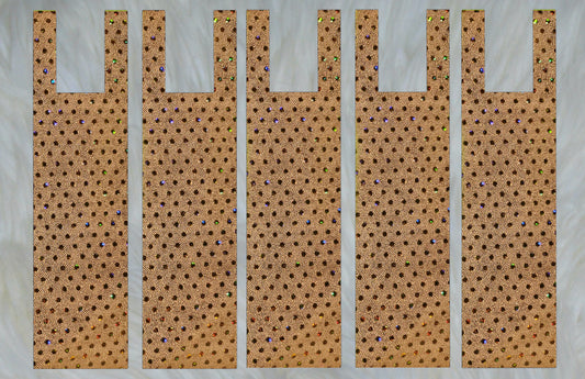 Gold Dots Sparkle Shimmer Mane Bags Set of 5 or 6