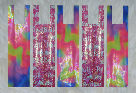 Hot Pink Wing Holographic X Neon Swirl Mane Bags Set of 5