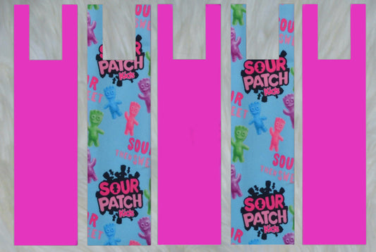 Sweet and Sour Candy X Solid Hot Pink Mane Bags Set of 5