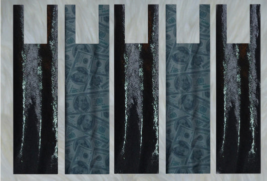 Black Money X Black Sparkle Shimmer Mane Bags Set of 5