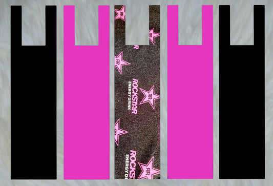 Rockstar X Solid Black X Solid Hot Pink Mane Bags Set of 5