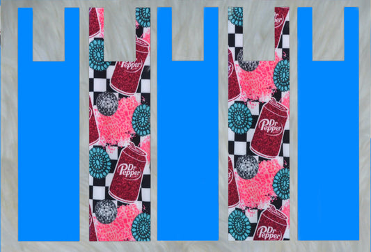 Solid Blue Teal Mane Bags Set of 5