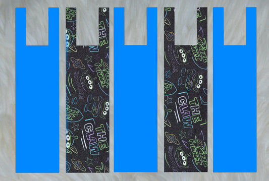 The Claw X Solid Blue Teal Mane Bags Set of 5