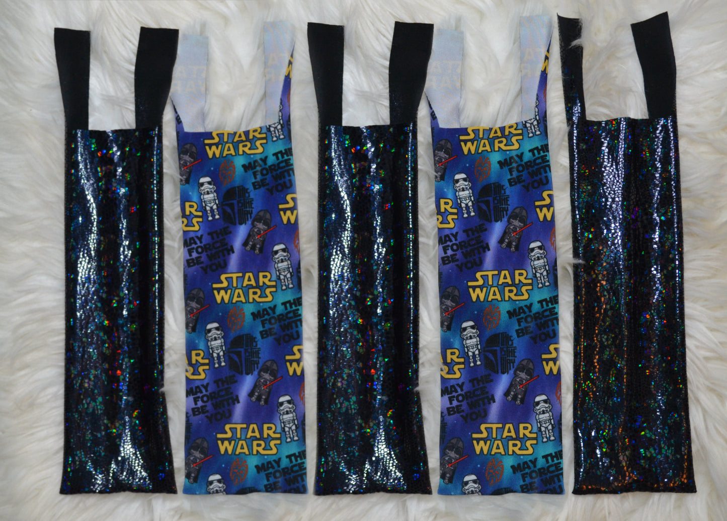 May the Force X Black Holographic Mane Bags Set of 5