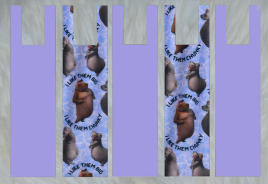 Hippo X Solid Lilac Mane Bags Set of 5