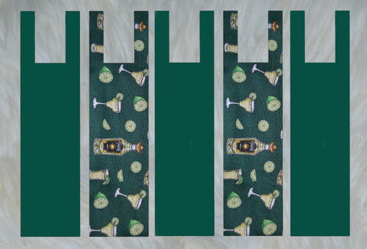 Margaritta X Solid Dark Green Mane Bags Set of 5