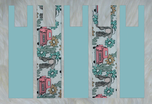 Heart Like a Truck X Solid Mint Teal Mane Bags Set of 5