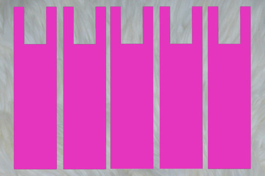 Solid Hot Pink Mane Bags Set of 5 or 6
