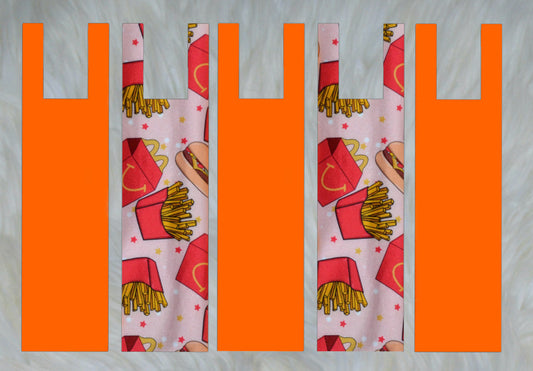 Happy Treat X Solid Orange Mane Bags Set of 5