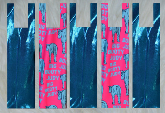 Big Booty X Teal Blue Sparkle Shimmer Mane Bags Set of 5