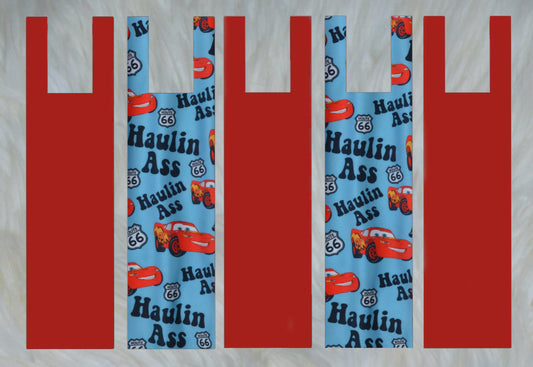 Haulin Ass X Solid Red Mane Bags Set of 5