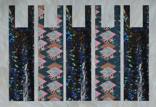 Cactus Cows Sideways X Black Holographic Mane Bags Set of 5