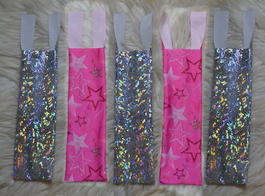 Pink Stars X White Holographic Mane Bags Set of 5