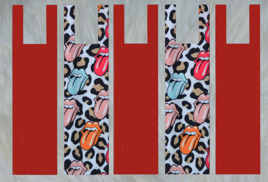 Rock X Solid Red Mane Bags Set of 5