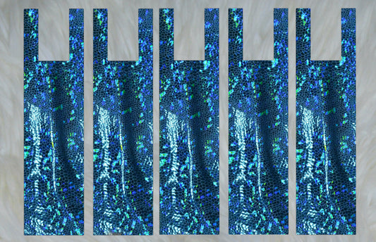 Blue Holographic Mane Bags Set of 5 or 6
