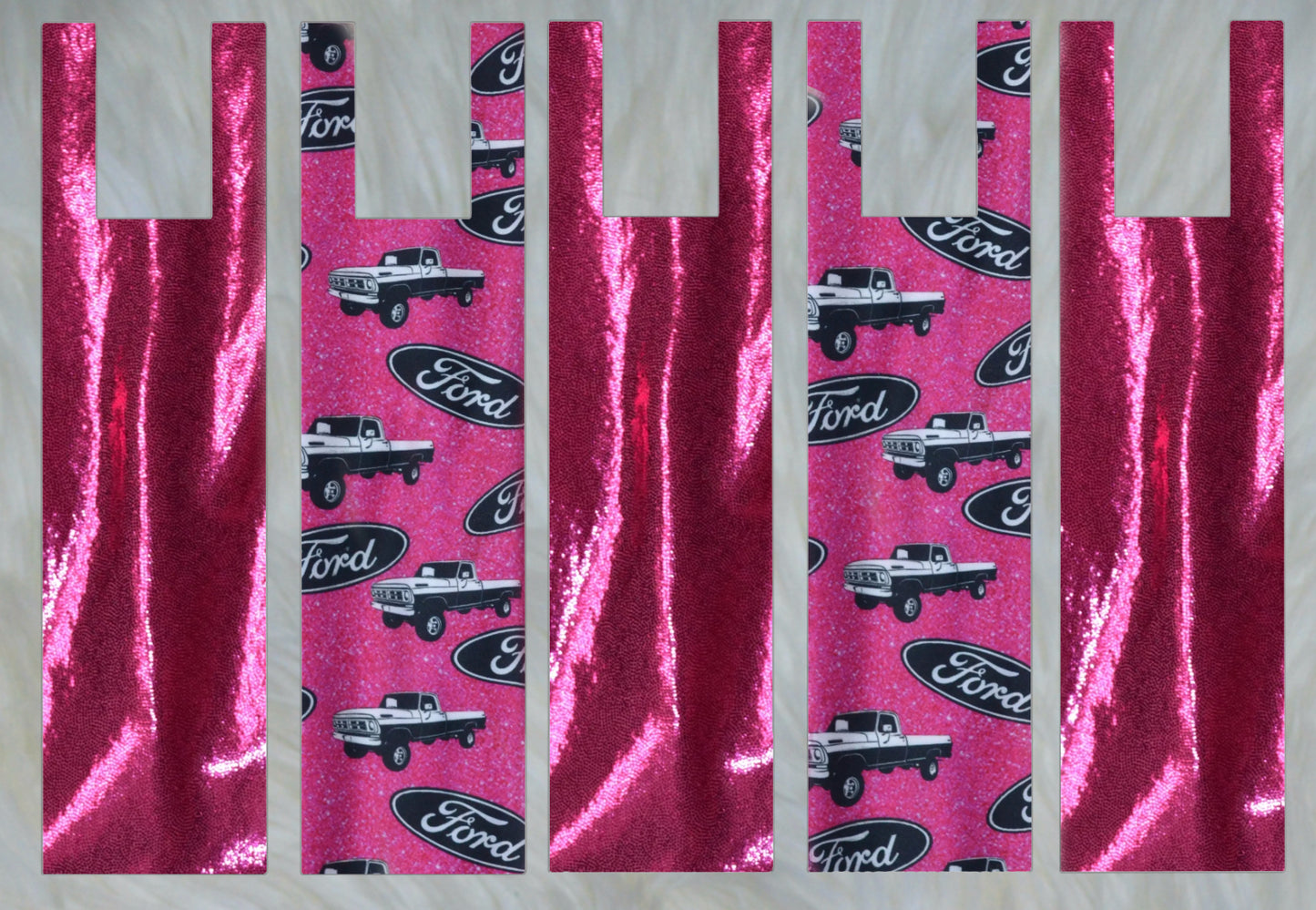 Pink Truck X Pink Sparkle Shimmer Mane Bags Set of 5