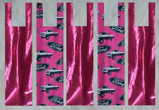 Pink Truck X Pink Sparkle Shimmer Mane Bags Set of 5