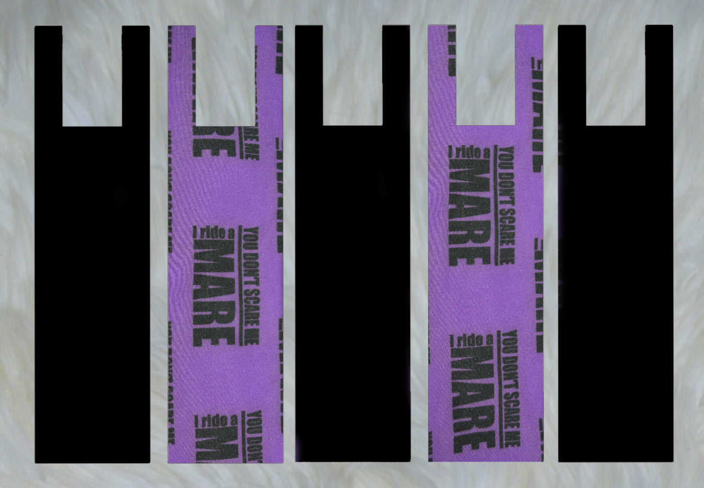Purple Mare X Solid Black Mane Bags Set of 5
