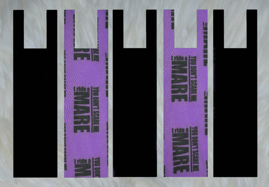 Purple Mare X Solid Black Mane Bags Set of 5
