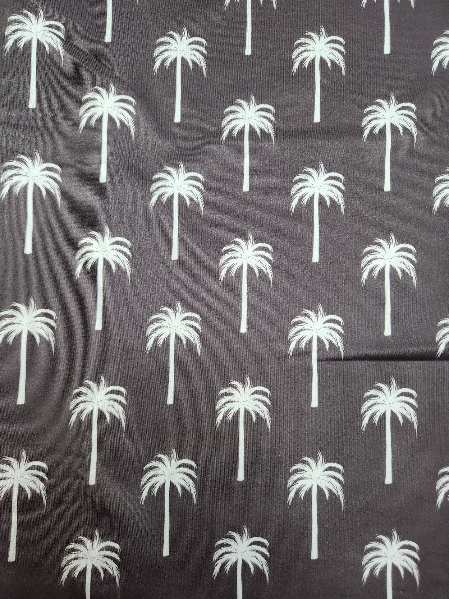 Black White Palm Trees Tail Bag
