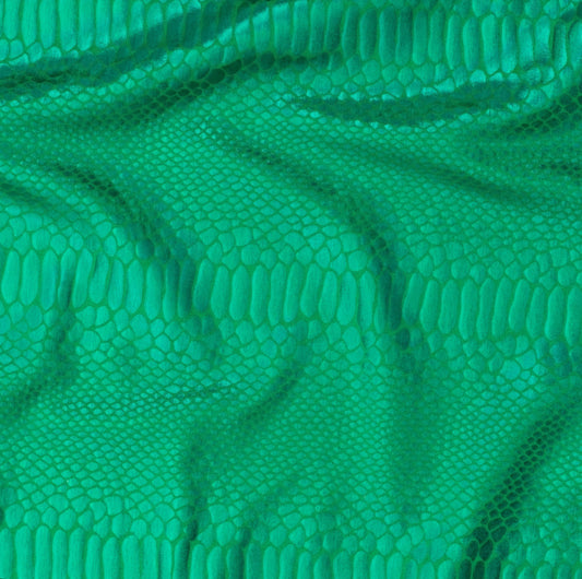 Green Croc Tail Bag