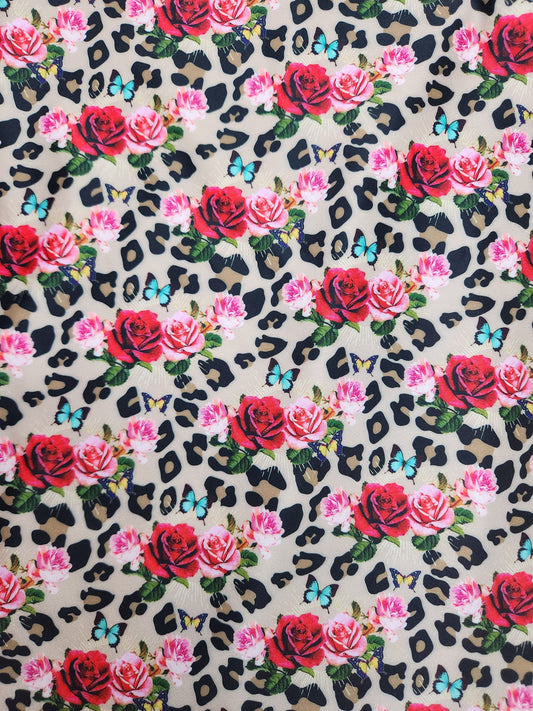 Roses and Cheetah Tail Bag