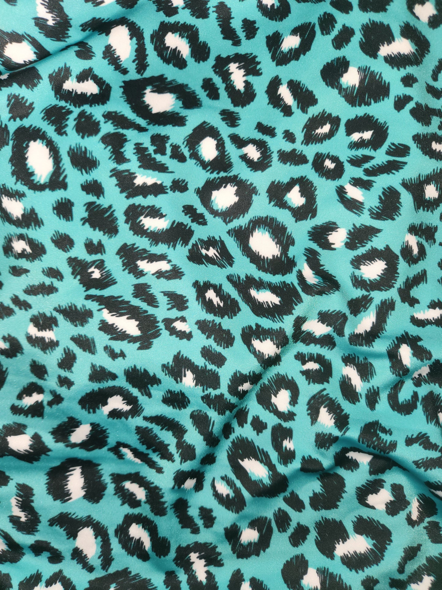 Teal Cheetah Tail Bag